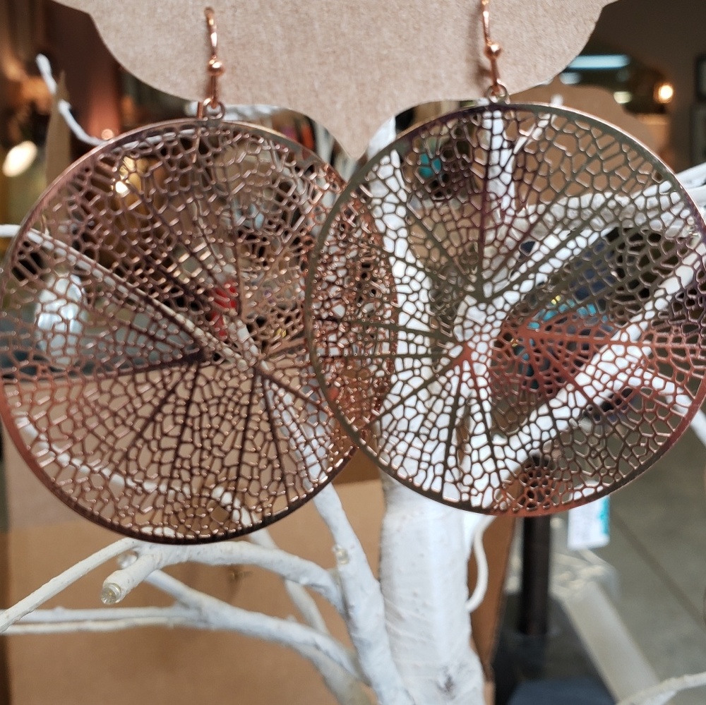 Rose Filigree Earrings